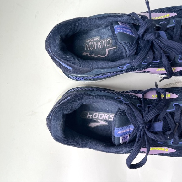 Brooks Women's Adrenaline 22 GTS Running Shoes - Navy and Purple - Picture 9 of 9